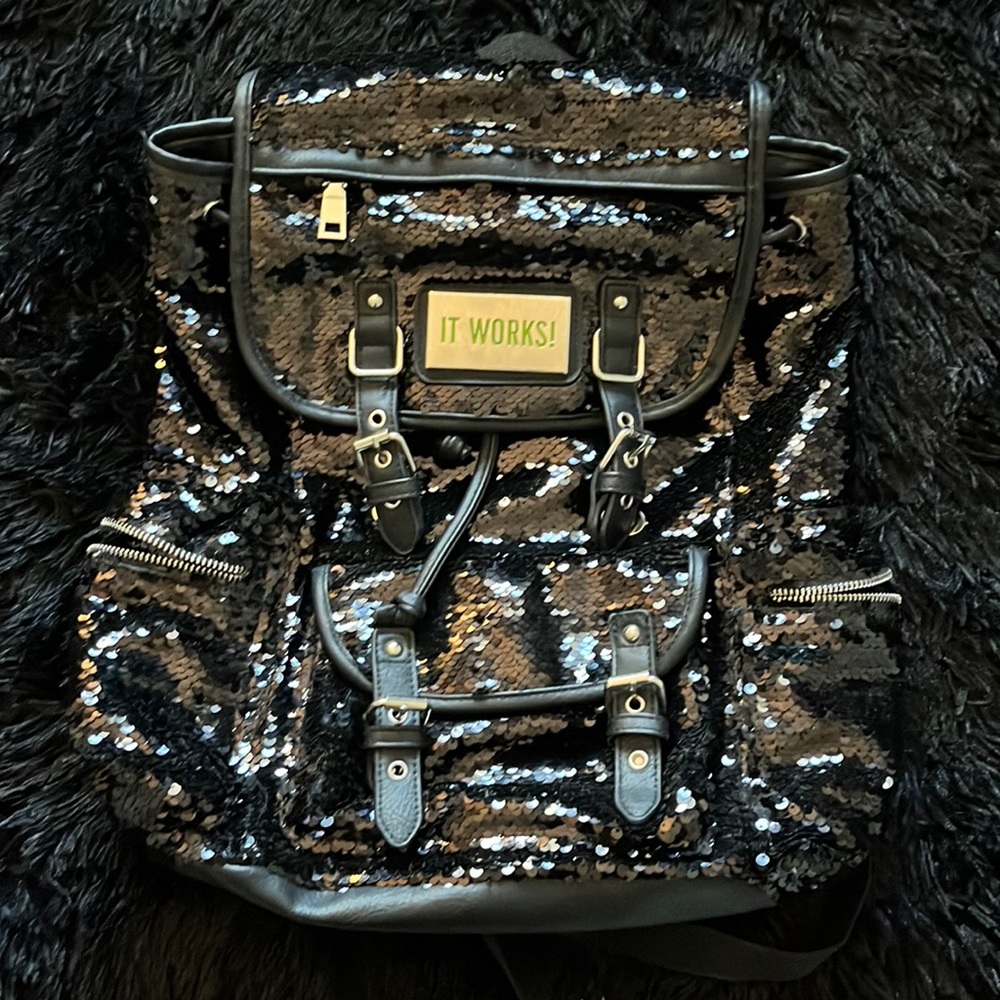 It Works! Sequin Backpack